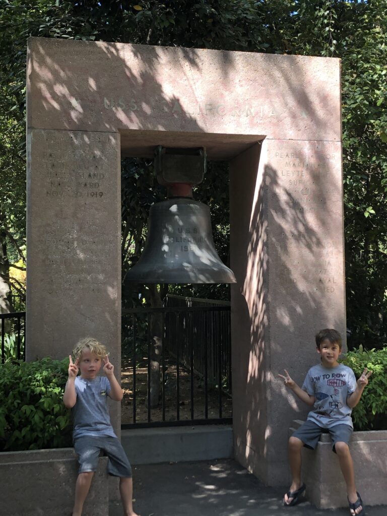Liberty Bell Replica at the Capitol Park in Sacramento, California