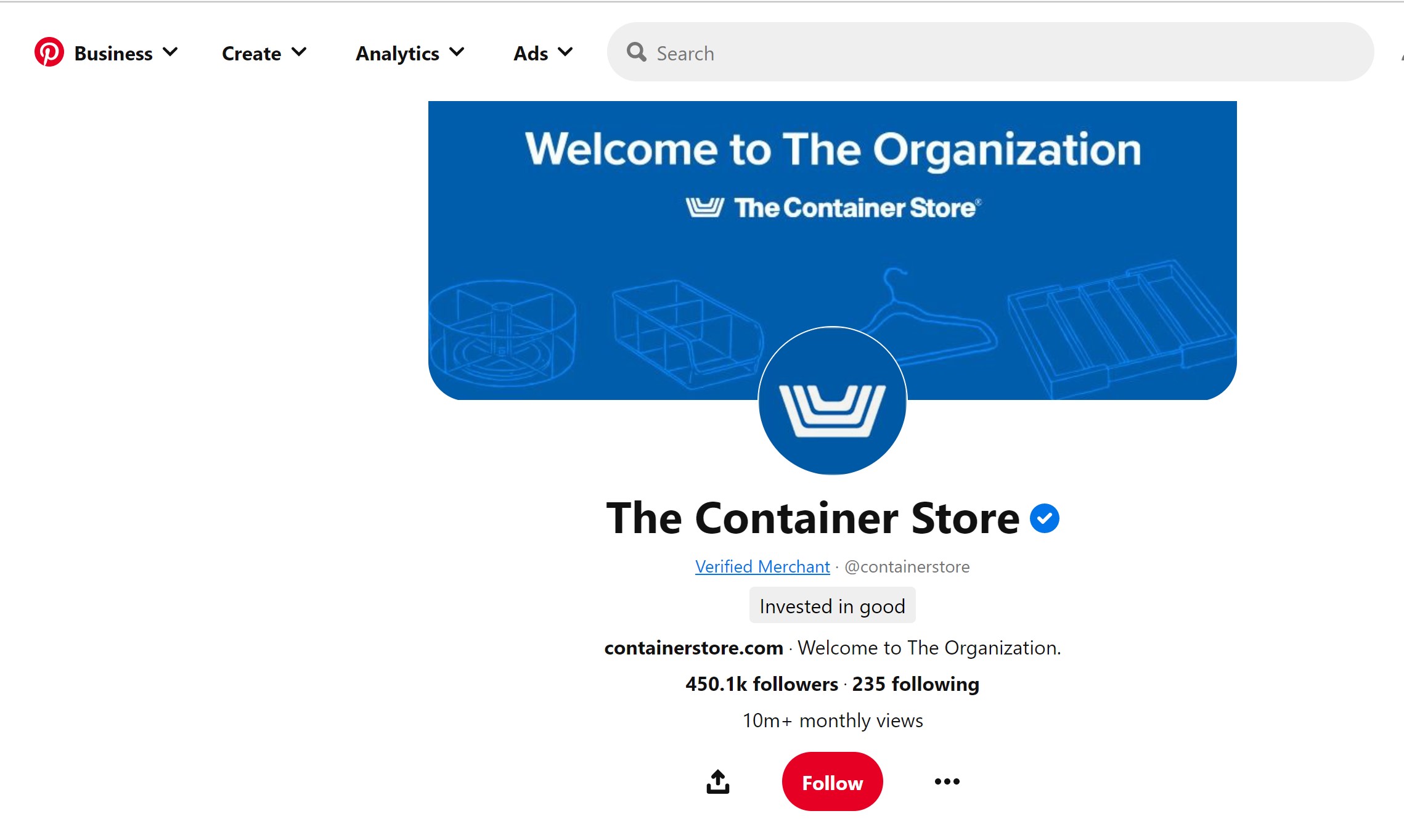 the container store on Pinterest